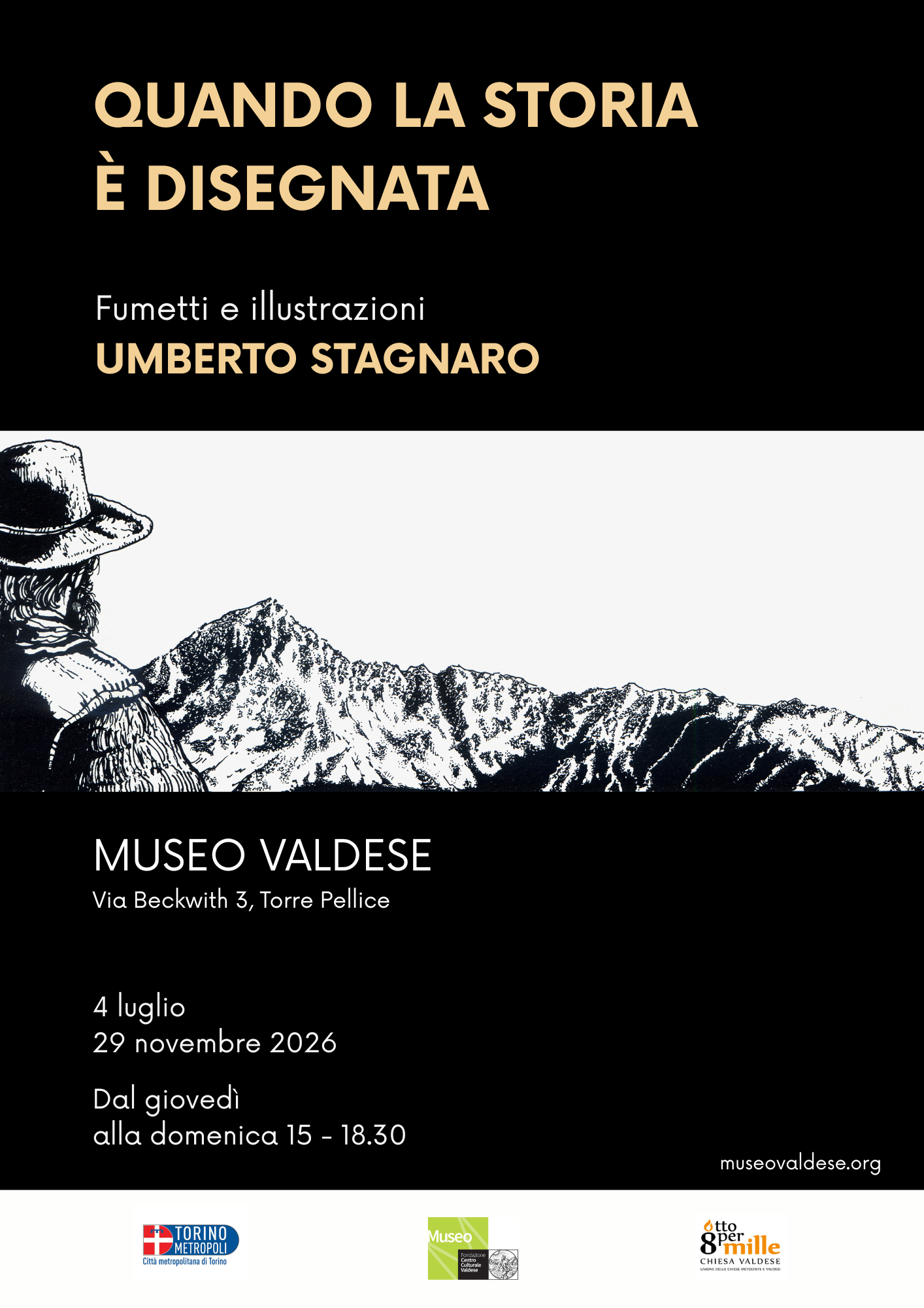 locandina Mostra Stagnaro Museo Valdese
